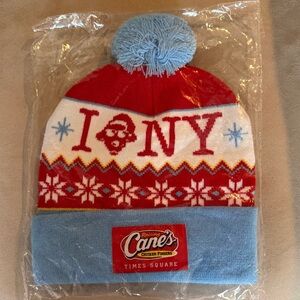 Raising Cane’s Beanie Hat Cap. New York Winter Beanie. Brand New Time’s Square